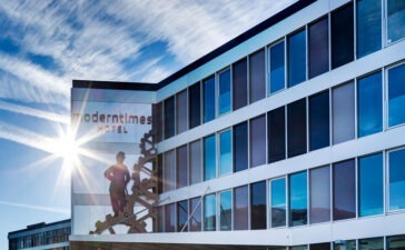 Das Modern Times Hotel im schweizerischen Vevey