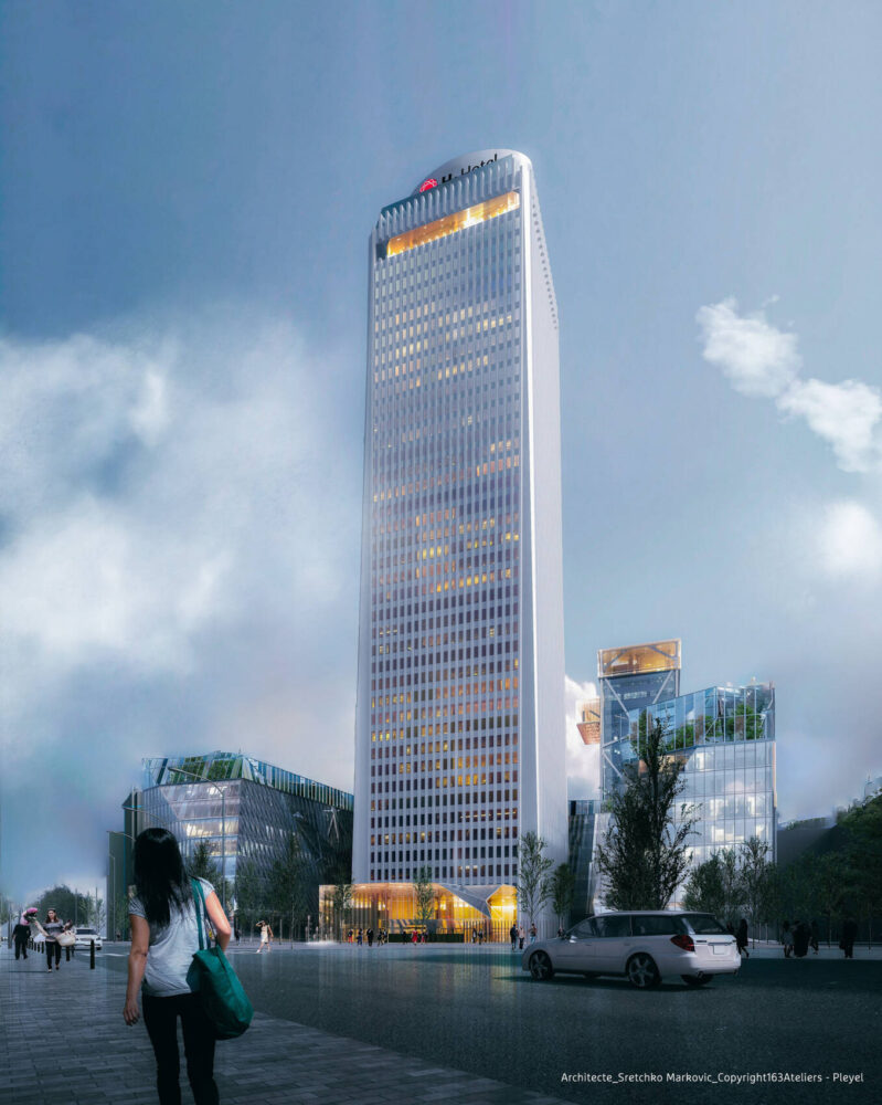 H-Hotels Gruppe öffnet mit dem H4 Hotel Wyndham Paris Pleyel Resort das größte Pariser Hotel seit 50 Jahren. Bild: © 163 Ateliers