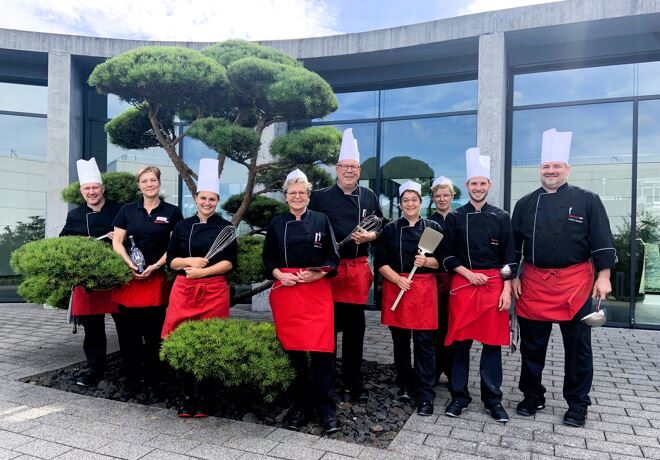 Das fischer Küchenteam freut sich über die sechste Auszeichnung in Folge als „Beste Kantine Deutschlands“