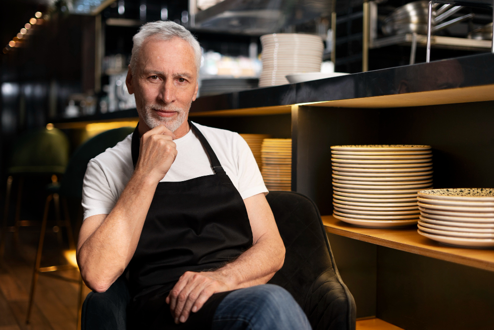 Rentner in der Gastronomie