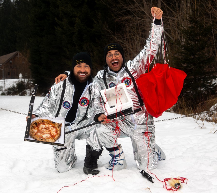 Pizza ins Weltall