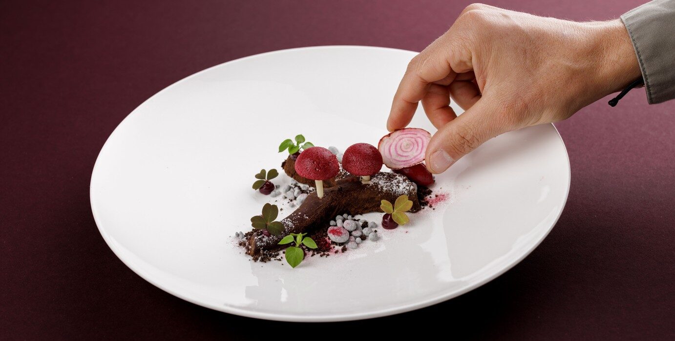 Kreationen im Gourmetrestaurant Aubergine