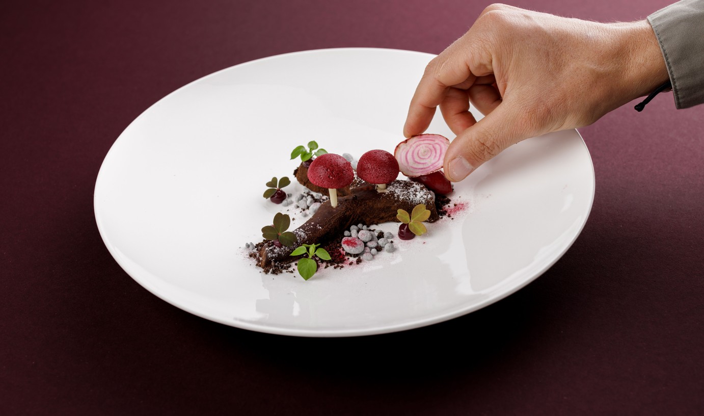 Kreationen im Gourmetrestaurant Aubergine